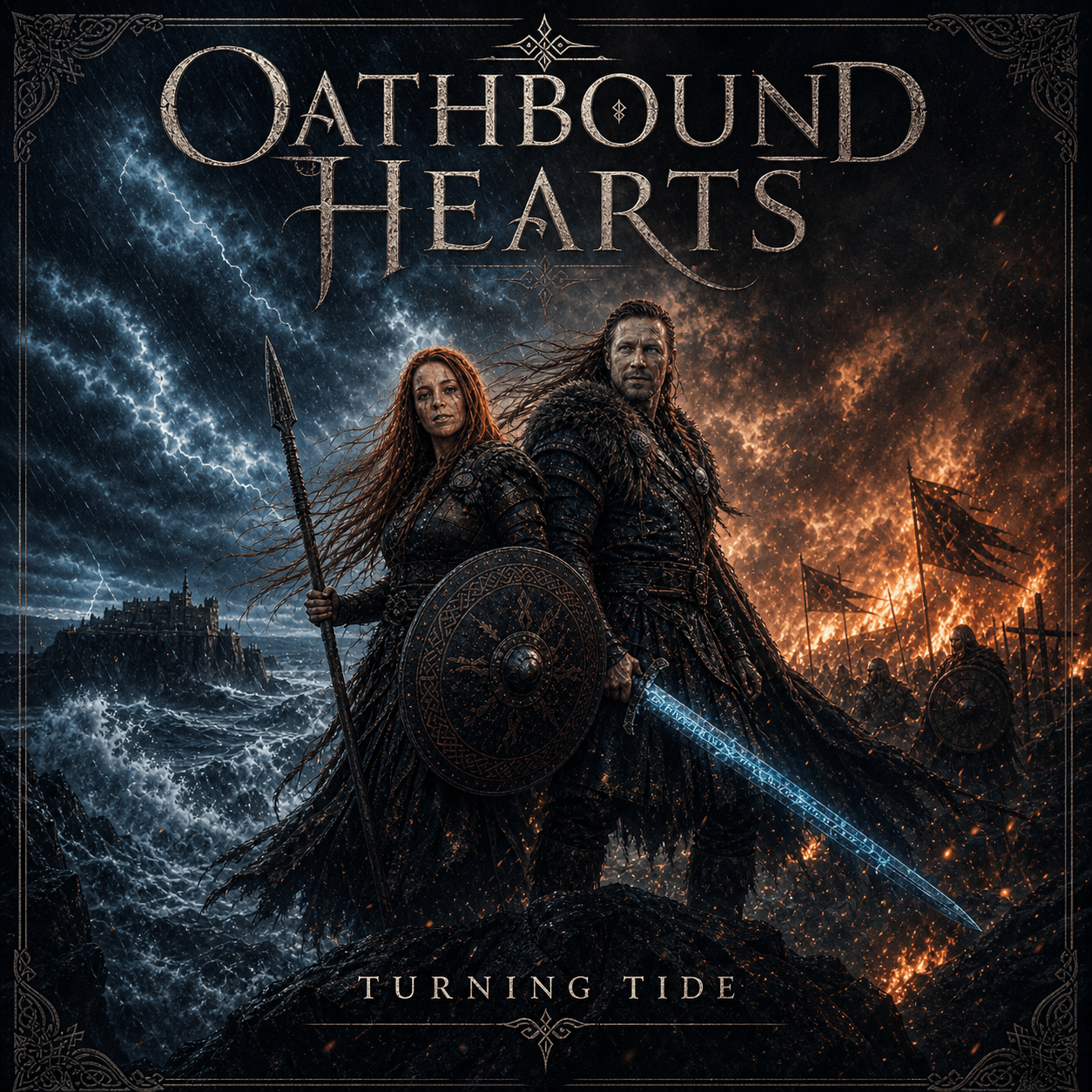 Oathbound Hearts album cover Turning Tide